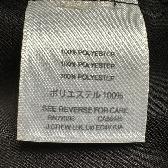 J. Crew Mini Dress Womens S Black Floral Ruffle Sleeveless Cottagecore Whimsy - Picture 6 of 6